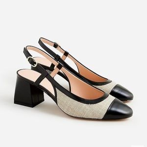 Layne cap-toe block heels